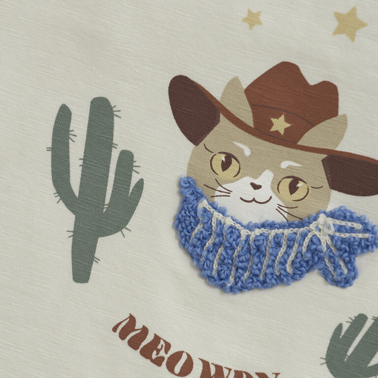 Huttelihut EN FANT T-shirt kind Antique White wit