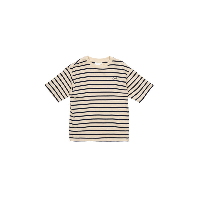 The New The New shirt kind Nero OS S/S Tee Mood Indigo Striped (donkerblauw gestreept)