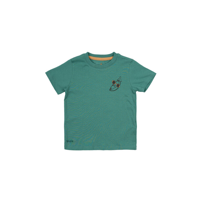 The New The New shirt kind Newel S/S Tee Bottle Green (groen)