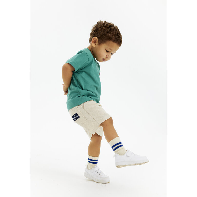 The New The New shirt kind Newel S/S Tee Bottle Green (groen)