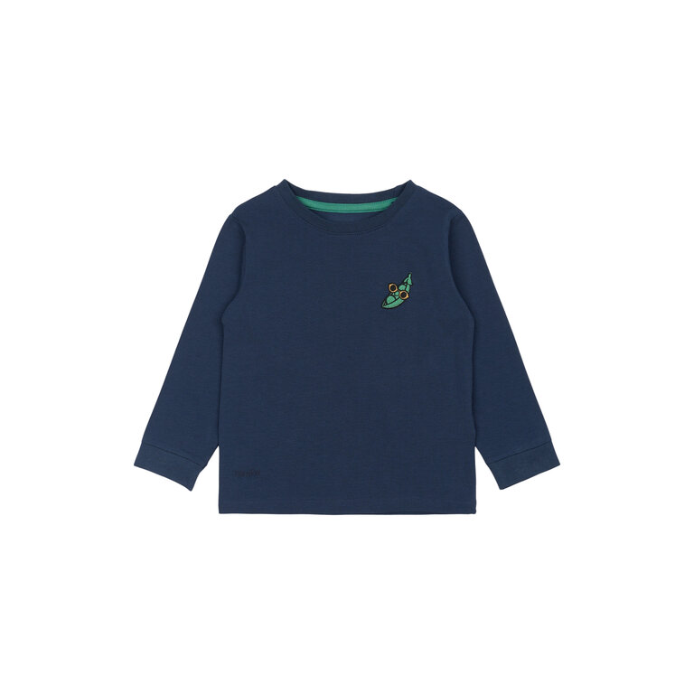 The New The New shirt kind Nis L/S Tee Mood Indigo (donkerblauw)