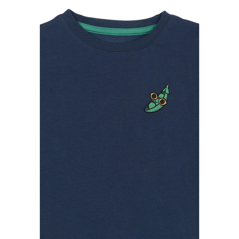 The New The New shirt kind Nis L/S Tee Mood Indigo (donkerblauw)