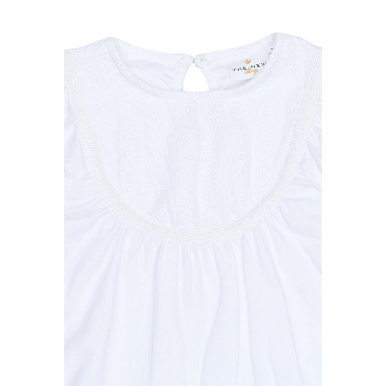 The New The New top kind Novalie S/S Top White Swan (wit)