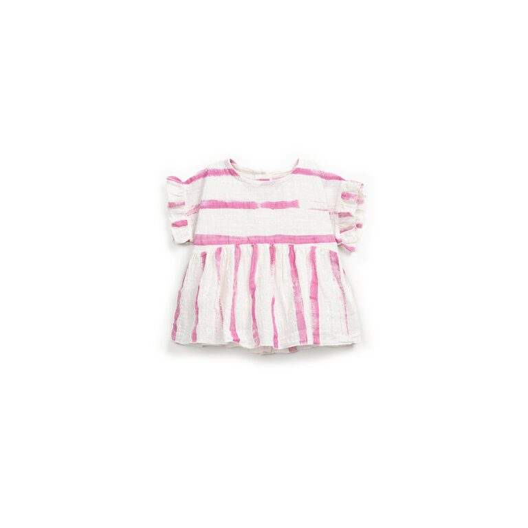PLAY UP Printed Woven Tunic | Gres Risca Rosa