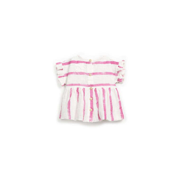 PLAY UP Printed Woven Tunic | Gres Risca Rosa