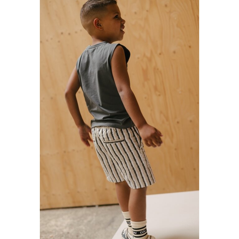 Levv LEVV shirt jongen Sido T-shirt Grey Charcoal antraciet