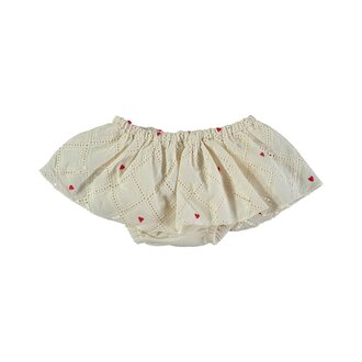 Pequeno TOCON Pequeno tocon | Heart Bloomer/ Skirt | Ecru