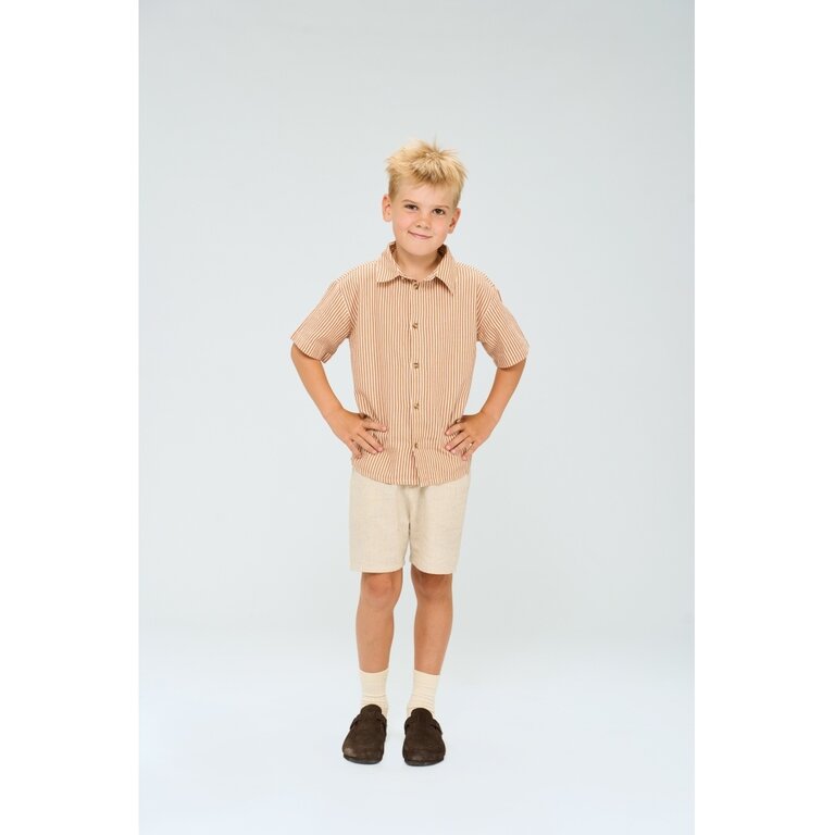 The New The New korte broek kind Omer Short (linnen)