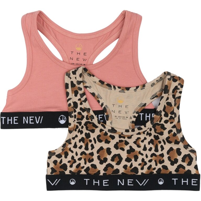 The New The New topje kind Top 2-pack (roze en bruin)