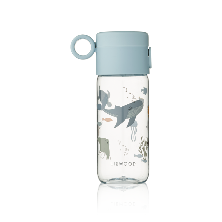 LIEWOOD LIEWOOD Clemence drinkfles 350 ml Sea Creature Sandy / Zand met print waterfles