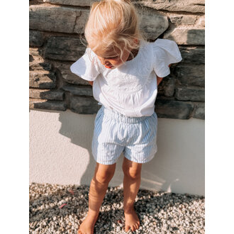 The New Nalani Shorts | White Swan Striped