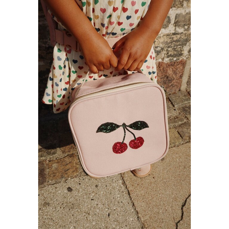 Konges Sløjd KONGES SLØJD thermische lunchtas kind Clover Mahogany Rose roze koeltas