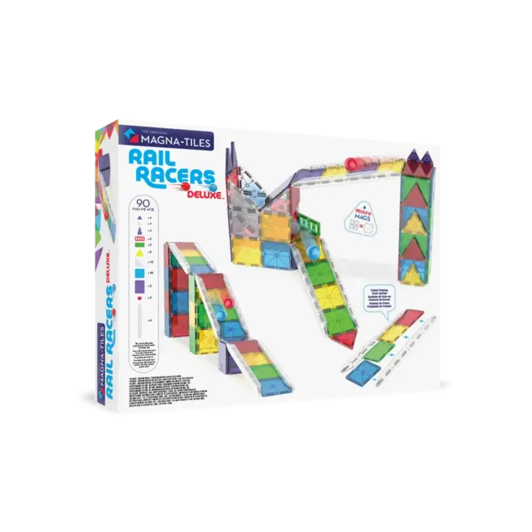 MAGNA-TILES Magna Tiles |  Rail Racers Deluxe | 90 stuks