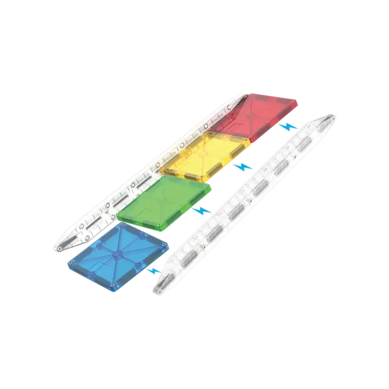 MAGNA-TILES Magna Tiles |  Rail Racers Deluxe | 90 stuks
