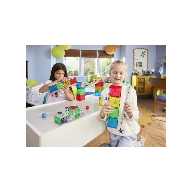 MAGNA-TILES Magna Tiles |  Rail Racers Deluxe | 90 stuks