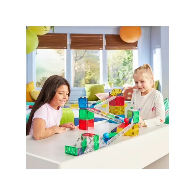 MAGNA-TILES Magna Tiles |  Rail Racers Deluxe | 90 stuks