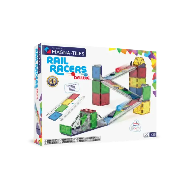 MAGNA-TILES Magna Tiles |  Rail Racers Deluxe | 90 stuks