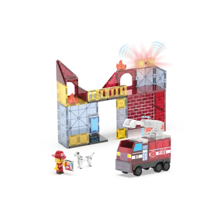 MAGNA-TILES MagnaTiles | Fire station | 50 stuks