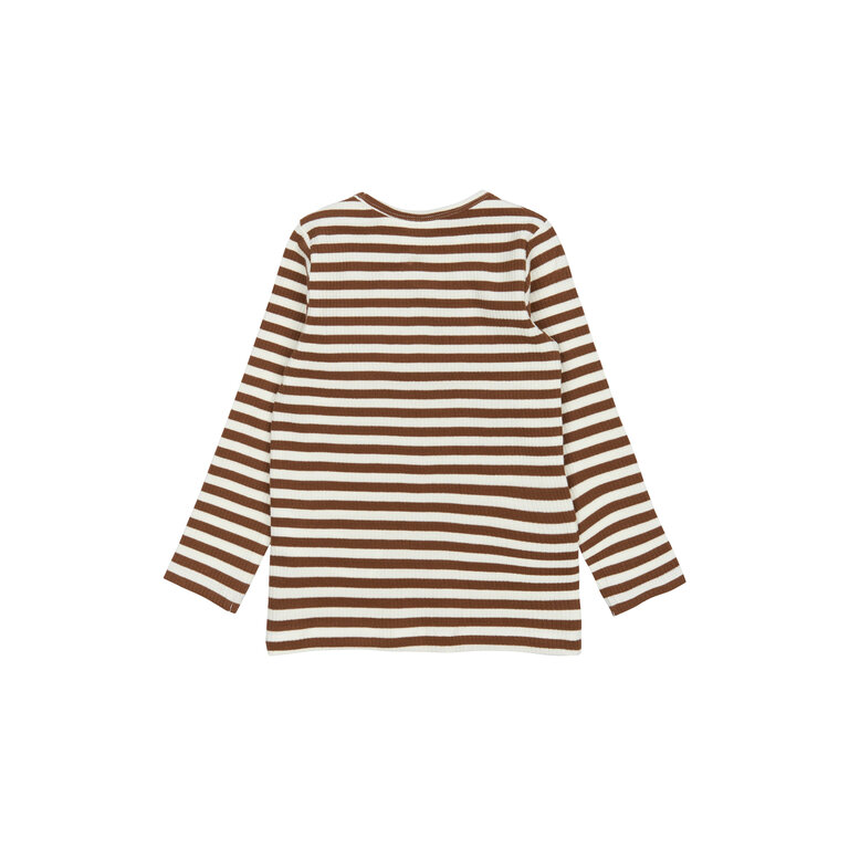 The New The New shirt kind Longsleeve Streep Fro Bruin