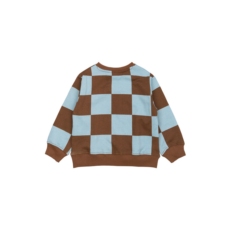 The New The New sweater kind Pollard Sweater (blauw en bruin)