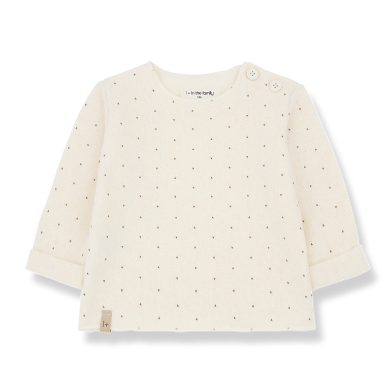 1+ in the family Jutta | Longsleeve | Ecru