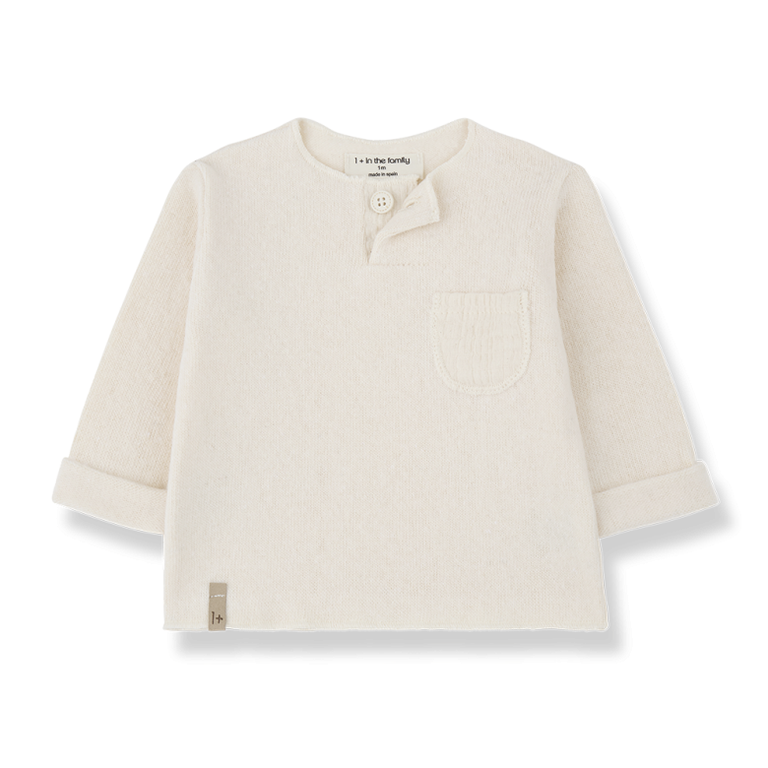 1+ in the family Mathias | Longsleeve | Ecru