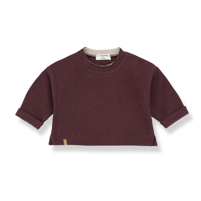 1+ in the family 1+ IN THE FAMILY trui baby Felix Melanzana sweater