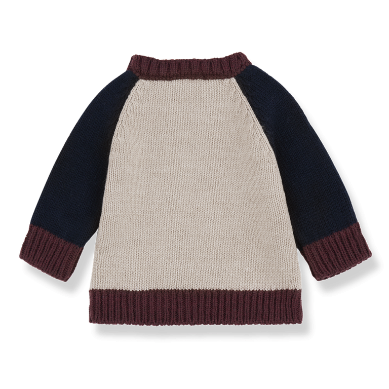 1+ in the family PATRICK trui kind Tortora bruin sweater