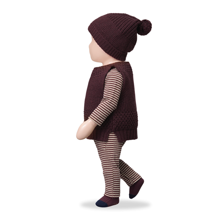 1+ in the family ERNA-BB muts baby Melanzana paars beanie