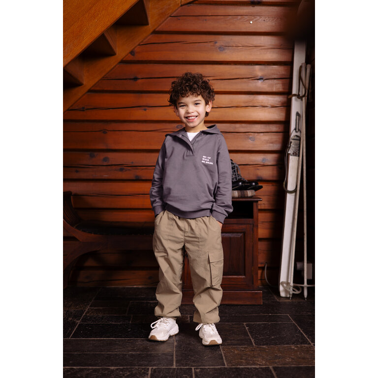 Levv LEVV trui jongen Vito sweater Antracite antraciet