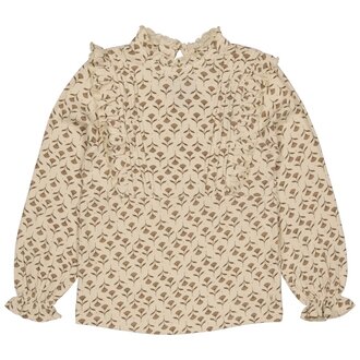 Levv Shirt | Verda | White Flower