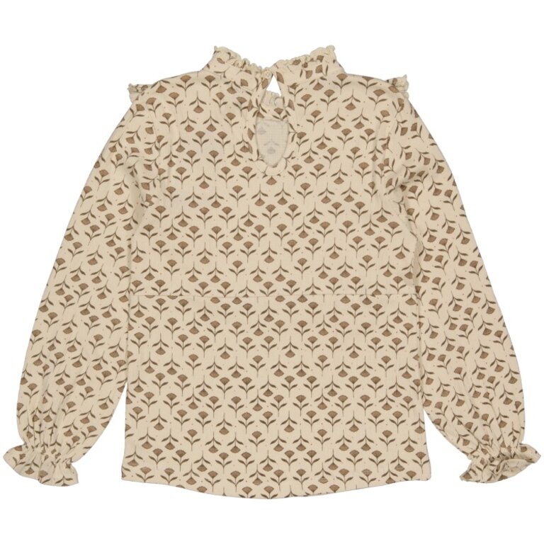 Levv LEVV shirt meisje Verda T-shirt White Flower wit met bloemenprint