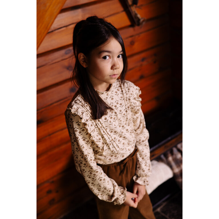 Levv Shirt | Verda | White Flower LEVV