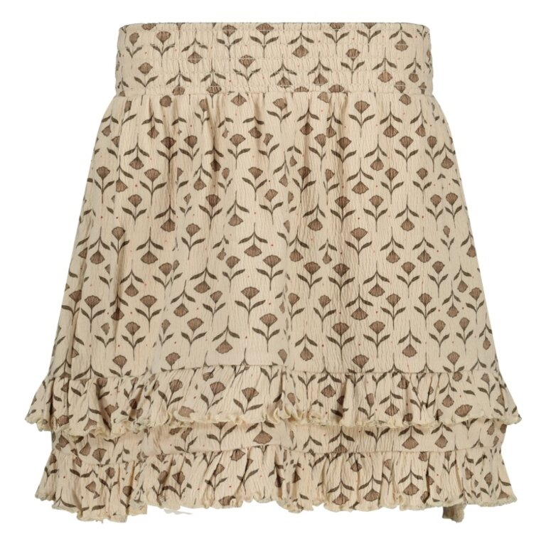 Levv LEVV rokje meisje Victoria rok White Flower wit met bloemenprint