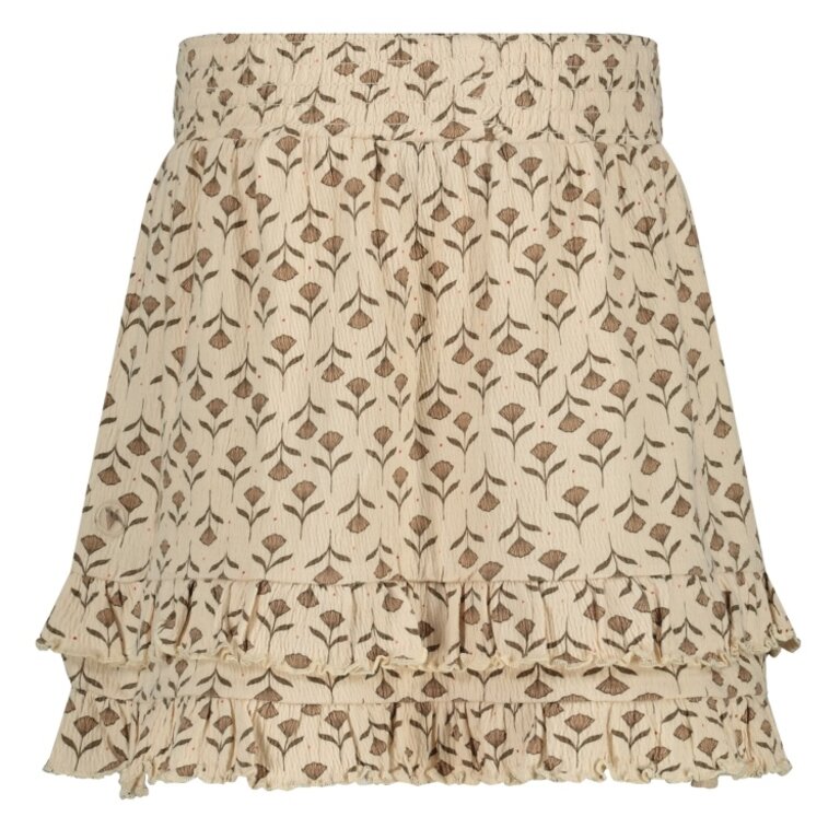 Levv LEVV rokje meisje Victoria rok White Flower wit met bloemenprint