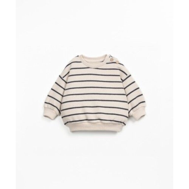 PLAY UP Play Up |  Striped Jersey Sweater | Grafite