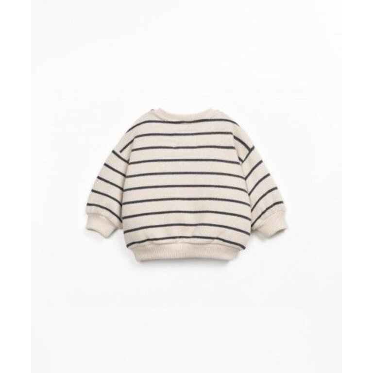 PLAY UP Play Up |  Striped Jersey Sweater | Grafite
