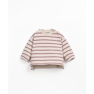 PLAY UP Striped Jersey Sweater | Amora