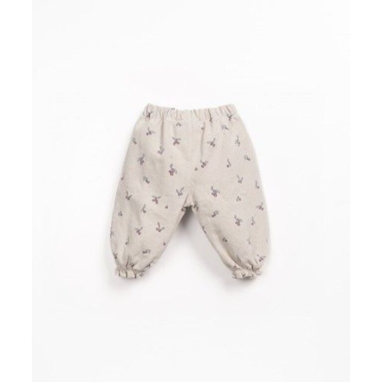PLAY UP PLAY UP twill broek meisje (beige met print)