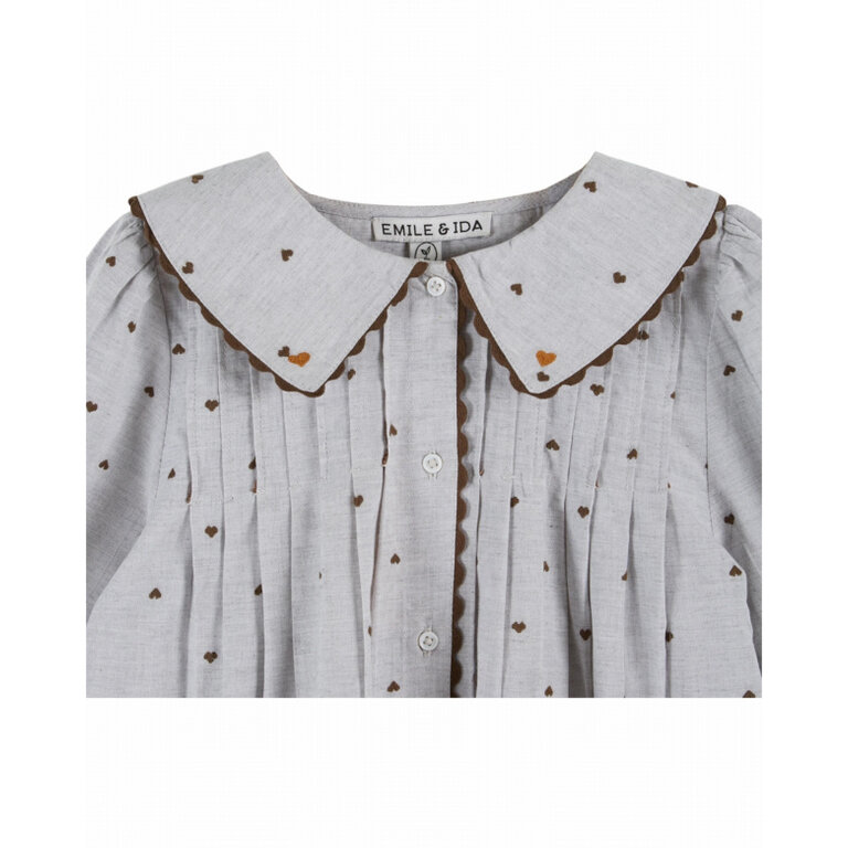 EMILE & IDA Jurk Emile et Ida | Robe Jacquard  Coeur