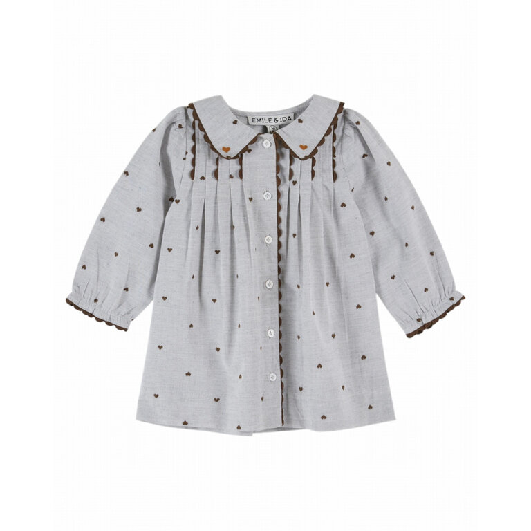 EMILE & IDA Jurk Emile et Ida | Robe Jacquard  Coeur