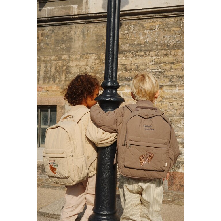 Konges Sløjd Juno Quilted Backpack Midi | Rugzak | Walnut
