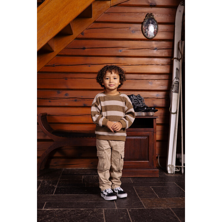 Levv Sweater | Vesper | Sand Stripe