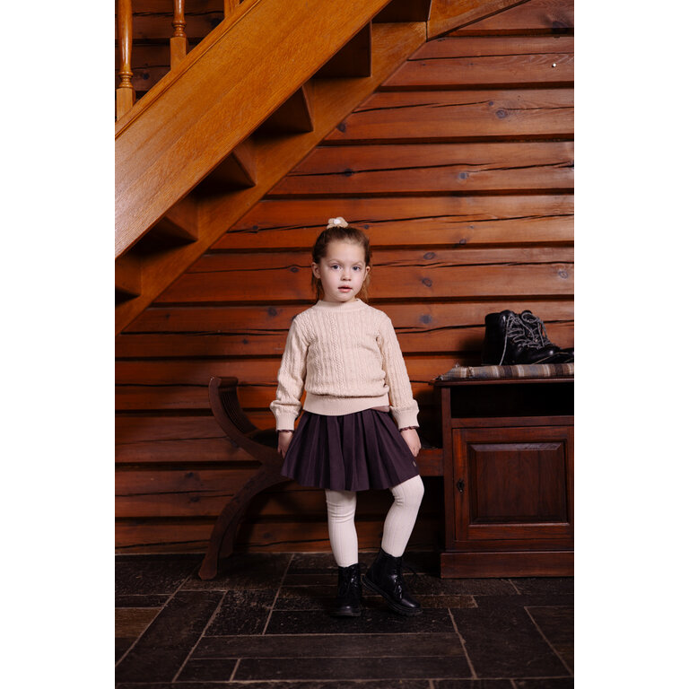Levv LEVV rokje meisje Vieve rok Mud Grey grijs