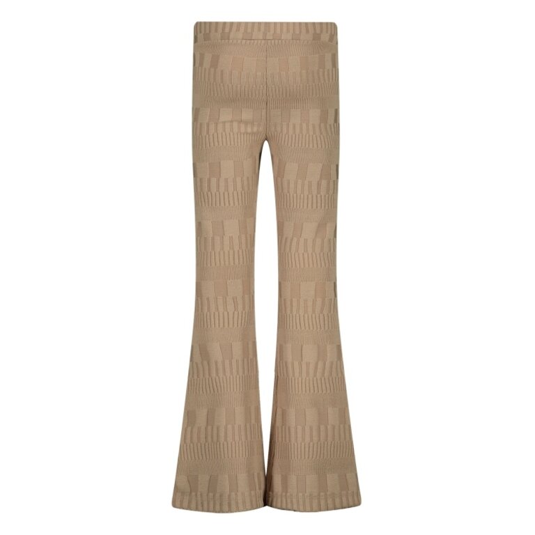 Levv LEVV flared broek meisje Vlinder flared broek Light Taupe taupe
