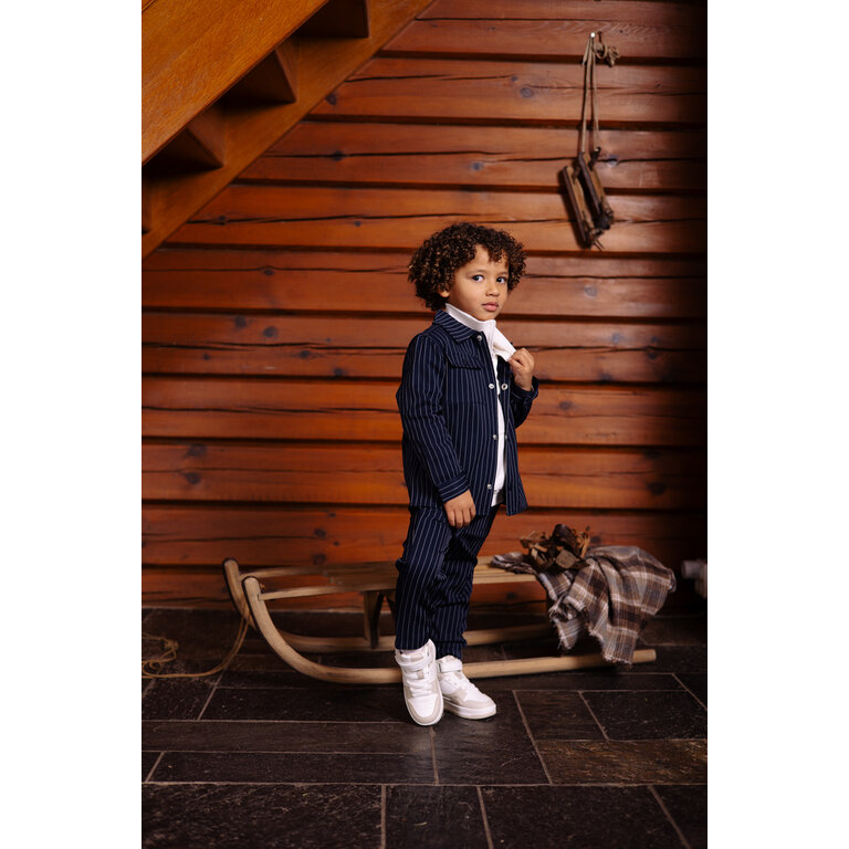 Levv LEVV korte broek jongen Vio short Night Blue donkerblauw