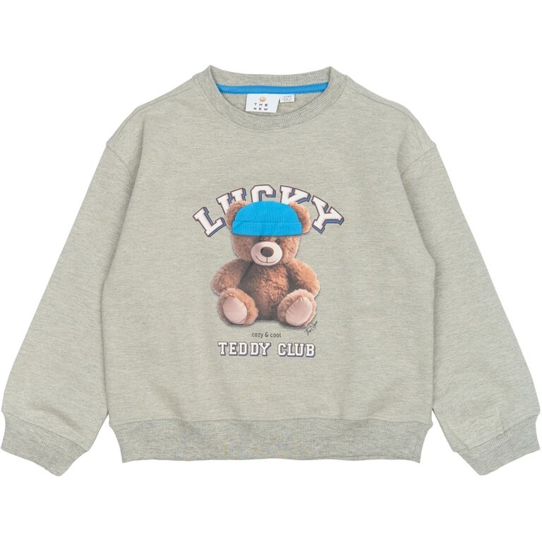 The New The New sweatshirt kind Pendra Sweatshirt Light Grey Melange (lichtgrijs gemêleerd)