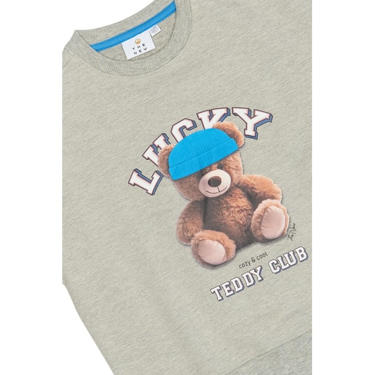 The New The New sweatshirt kind Pendra Sweatshirt Light Grey Melange (lichtgrijs gemêleerd)