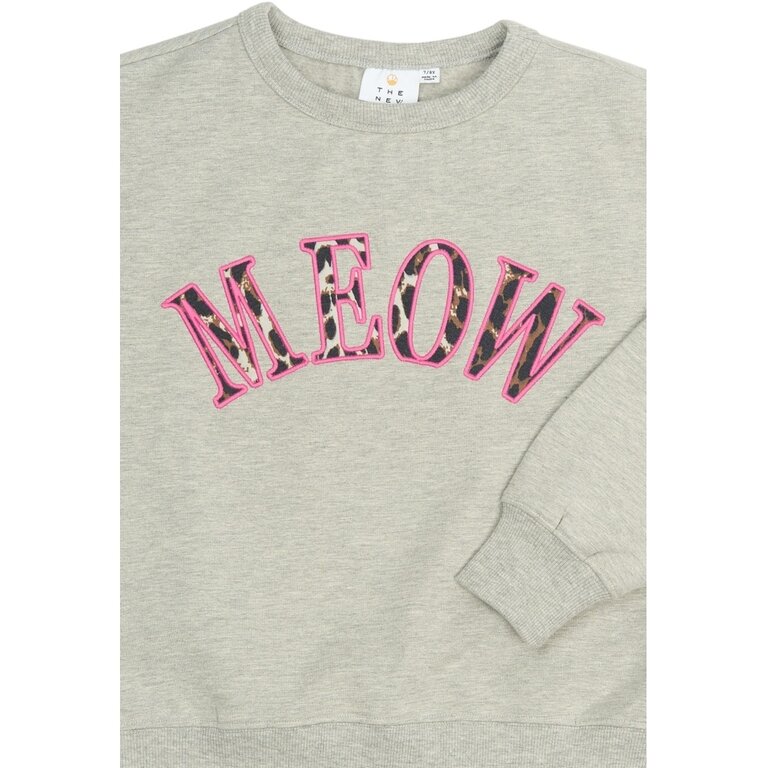 The New The New sweatshirt kind Polina Sweatshirt Light Grey Melange (lichtgrijs gemêleerd)
