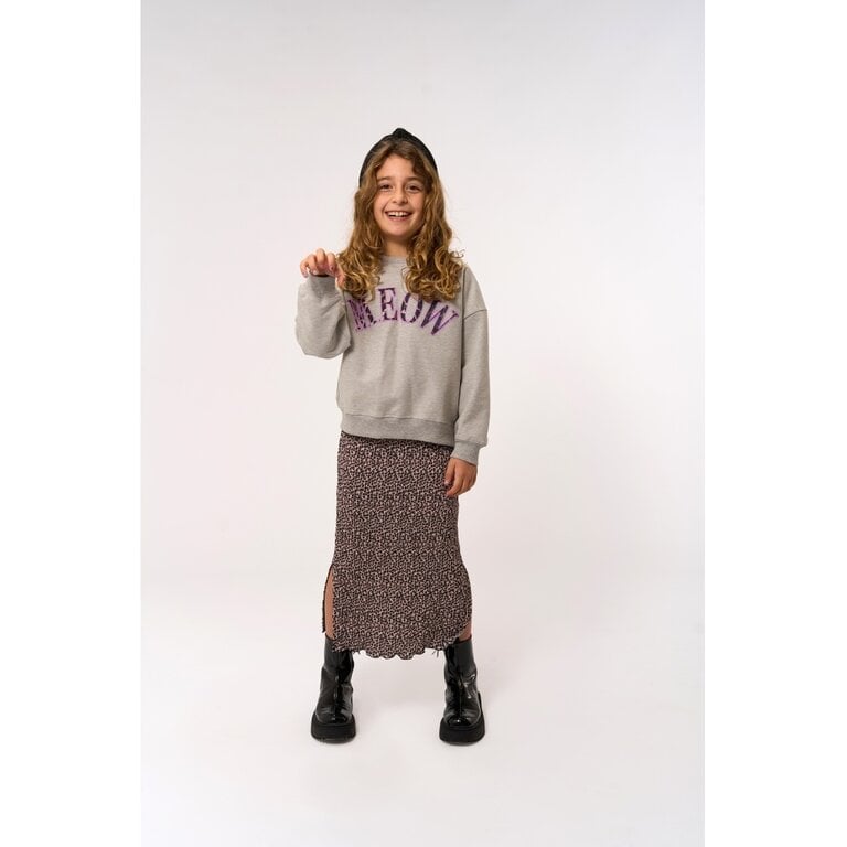The New The New sweatshirt kind Polina Sweatshirt Light Grey Melange (lichtgrijs gemêleerd)